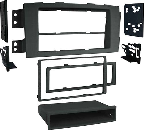 Angle. Metra - Dash Kit for Select 2009-2009 Kia Borrego DIN DDIN - Black.