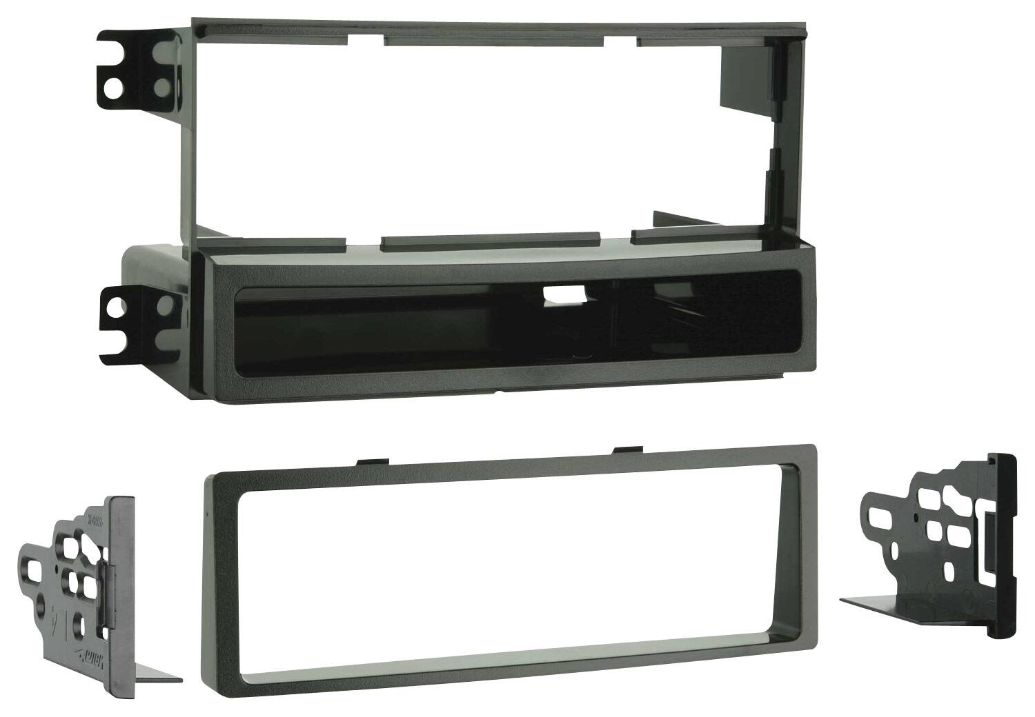 Front. Metra - Dash Kit for Select 2006-2010 Kia Optima DIN - Black.