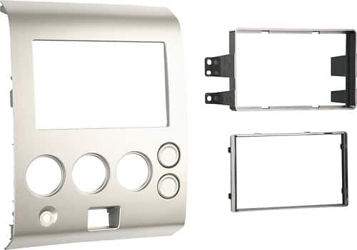 Angle. Metra - Dash Kit for Select 2004-2007 Nissan Titan DDIN - Silver.