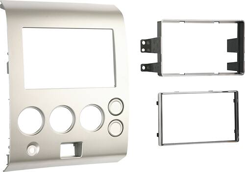 Angle. Metra - Dash Kit for Select 2004-2007 Nissan Titan DDIN - Silver.