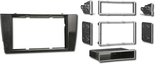 Angle. Metra - Dash Kit for Select 2001-2008 Jaguar S-Type DIN DDIN - Black.
