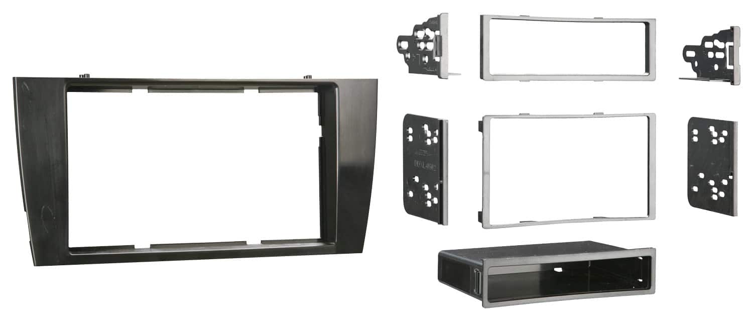 Front. Metra - Dash Kit for Select 2001-2008 Jaguar S-Type DIN DDIN - Black.