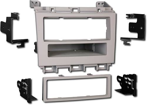 Angle. Metra - Dash Kit for Select 2009-2014 Nissan Maxima DIN - Gray.