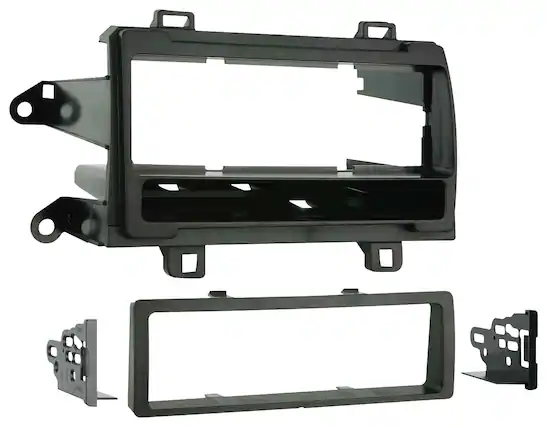 Front. Metra - Dash Kit for Select 2009-2010 Toyota Matrix DIN - Black.
