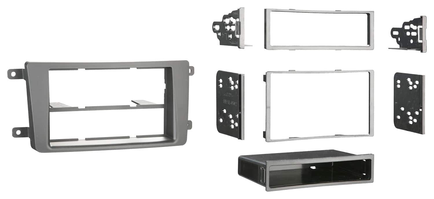Front. Metra - Dash Kit for Select 2007-2015 Mazda CX-9 DIN DDIN - Black.