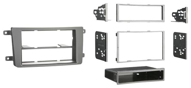 Front. Metra - Dash Kit for Select 2007-2015 Mazda CX-9 DIN DDIN - Black.