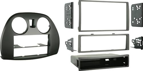 Angle. Metra - Dash Kit for Select 2006-2012 Mitsubishi Eclipse DIN DDIN - Black.