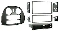 Front. Metra - Dash Kit for Select 2006-2012 Mitsubishi Eclipse DIN DDIN - Black.