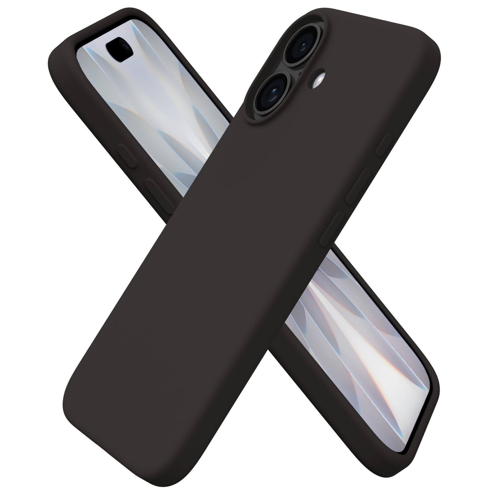 Front. Ornarto - ORNARTO Designed for iPhone 17 Case 6.3", Liquid Silicone Soft Gel Rubber Shockproof Protective Case-Espresso - Espresso.