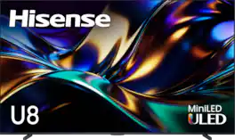 Hisense - 100" Class U8 Series MiniLED QLED UHD 4K HDR Smart Google TV (2025)