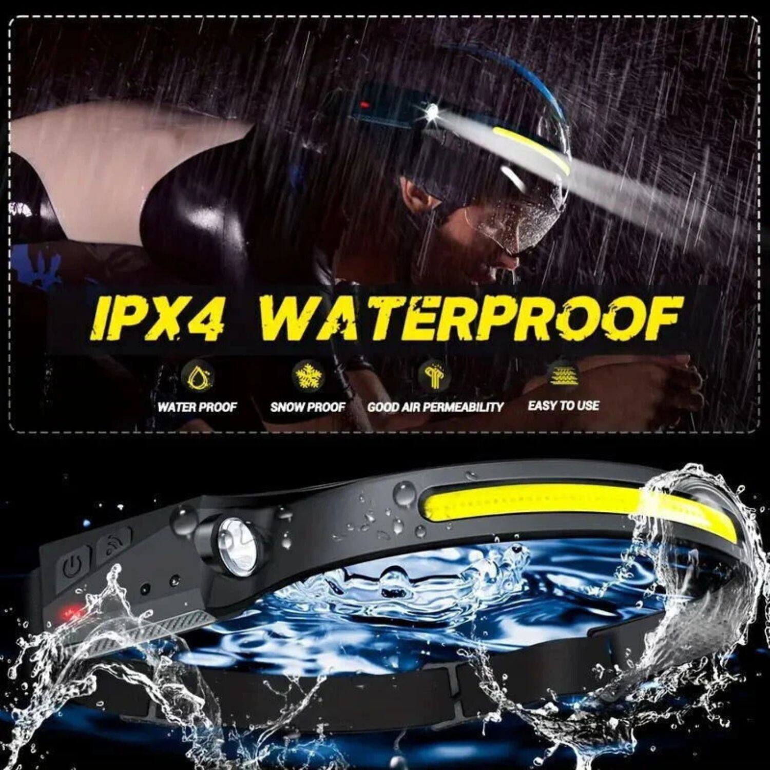 IPX4 WATERPROOF

- WATER PROOF
- SNOW PROOF
- GOOD AIR PERMEABILITY
- EASY TO USE