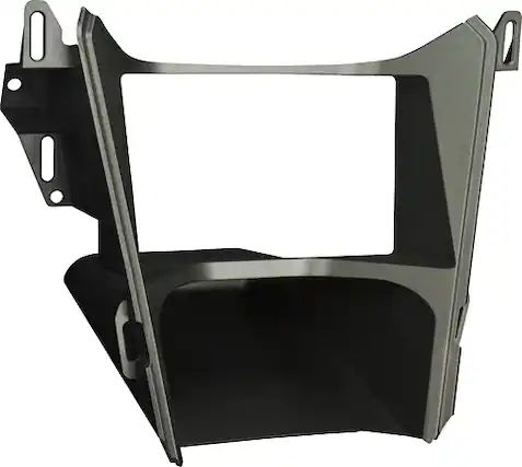 Angle. Metra - Dash Kit for Select 2010-2017 Chevrolet Equinox DIN DDIN - Gray.