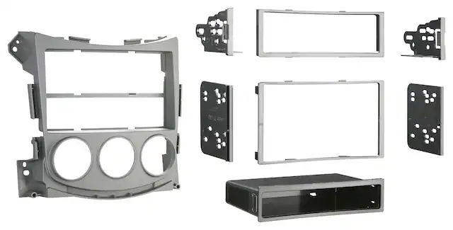 Front. Metra - Dash Kit for Select 2009-2020 Nissan 370Z DIN DDIN - Black.
