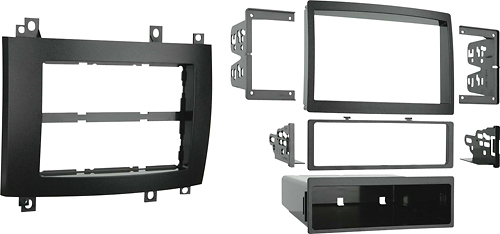 Angle View: Metra - Dash Kit for Select 2003-2007 Cadillac CTS DIN DDIN - Black