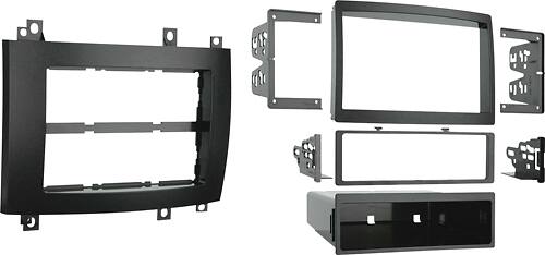 Angle. Metra - Dash Kit for Select 2003-2007 Cadillac CTS DIN DDIN - Black.