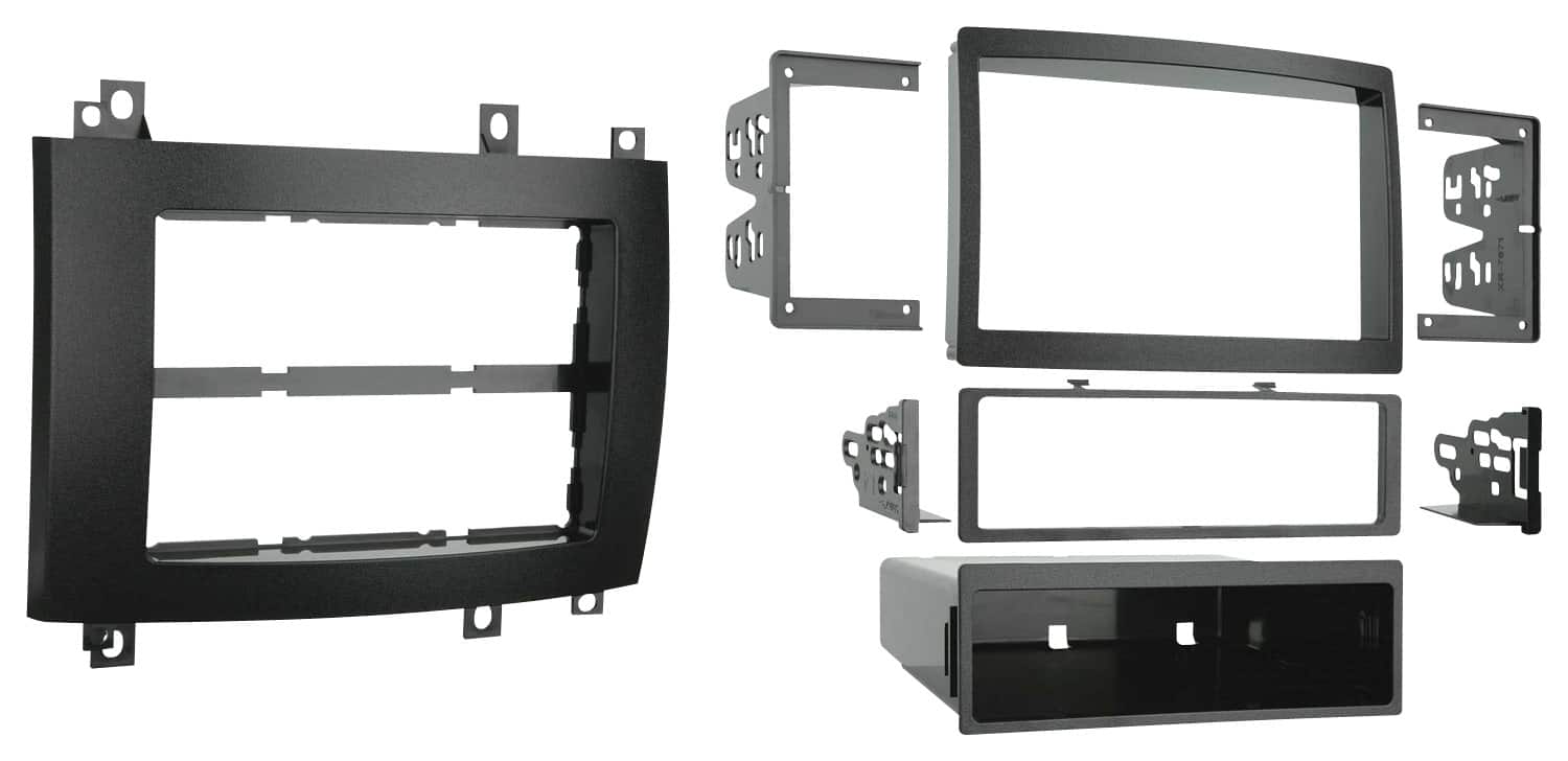 Front. Metra - Dash Kit for Select 2003-2007 Cadillac CTS DIN DDIN - Black.