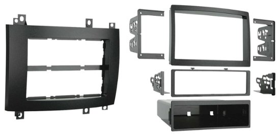 Front Zoom. Metra - Dash Kit for Select 2003-2007 Cadillac CTS DIN DDIN - Black.