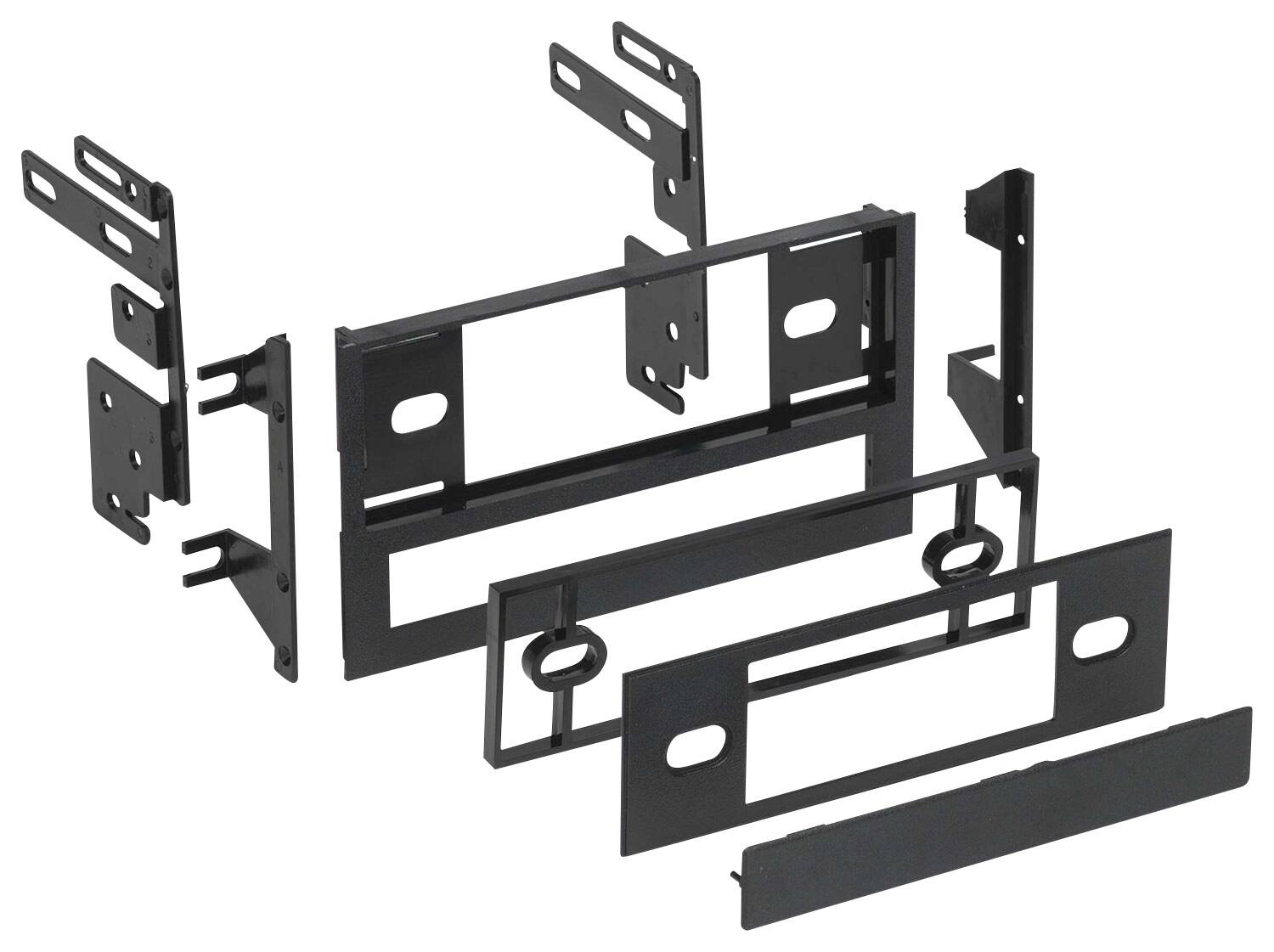 Metra - Installation Kit for Select Chevrolet, Geo, Isuzu and Honda Vehicles - Black - Larger Front