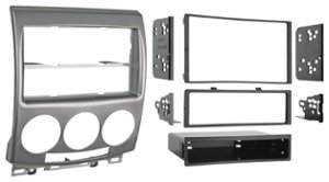 Metra - Dash Kit for Select 2006-2010 Mazda 5 DIN DDIN - Silver - Front_Zoom