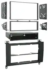 Front. Metra - Dash Kit for Select 2007-2018 Dodge Mercedes-Benz Sprinter DIN DDIN - Black.