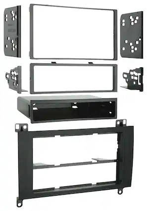 Front. Metra - Dash Kit for Select 2007-2018 Dodge Mercedes-Benz Sprinter DIN DDIN - Black.