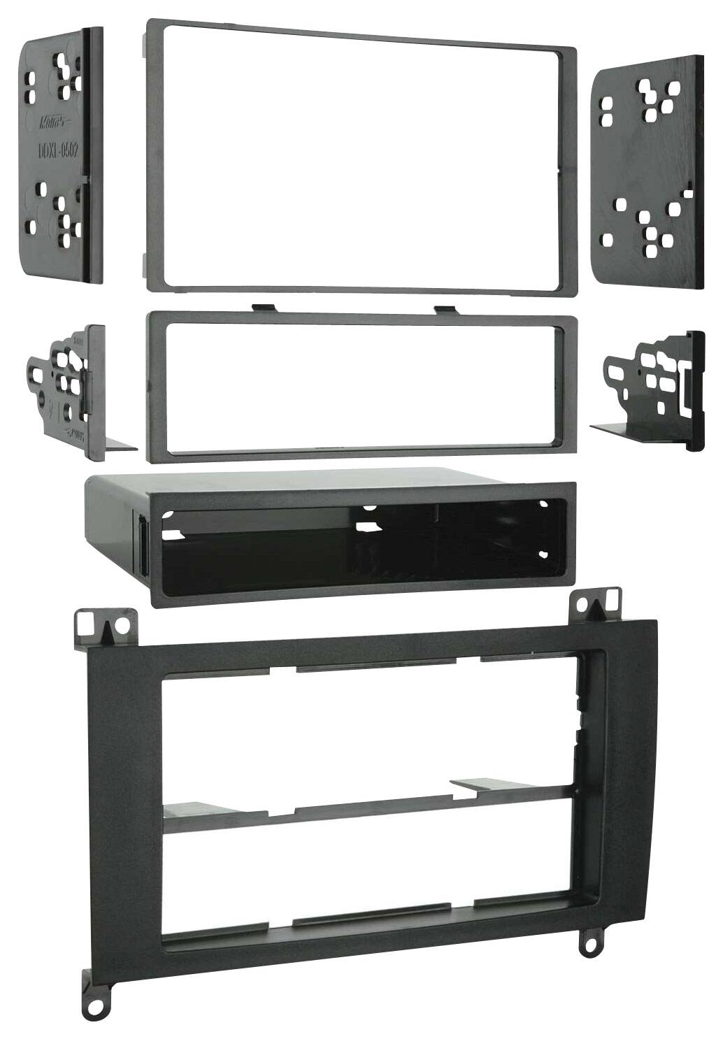 Metra - Dash Kit for Select 2007-2018 Dodge Mercedes-Benz Sprinter DIN DDIN - Black