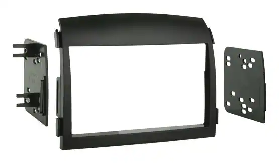 Front. Metra - Dash Kit for Select 2006-2008 Hyundai Sonata DDIN - Black.