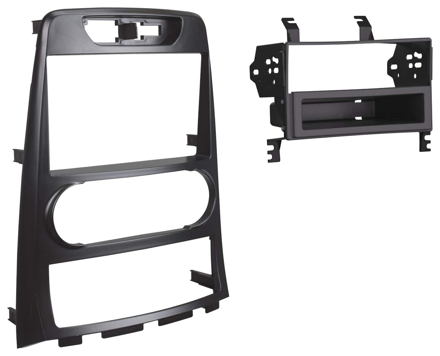 Metra - Dash Kit for Select 2010-2012 Hyundai Genesis Coupe manual climate controls - Black - Larger Front