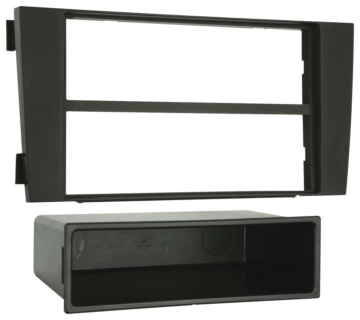 Front. Metra - Dash Kit for Select 2000-2003 Audi A6 - Black.