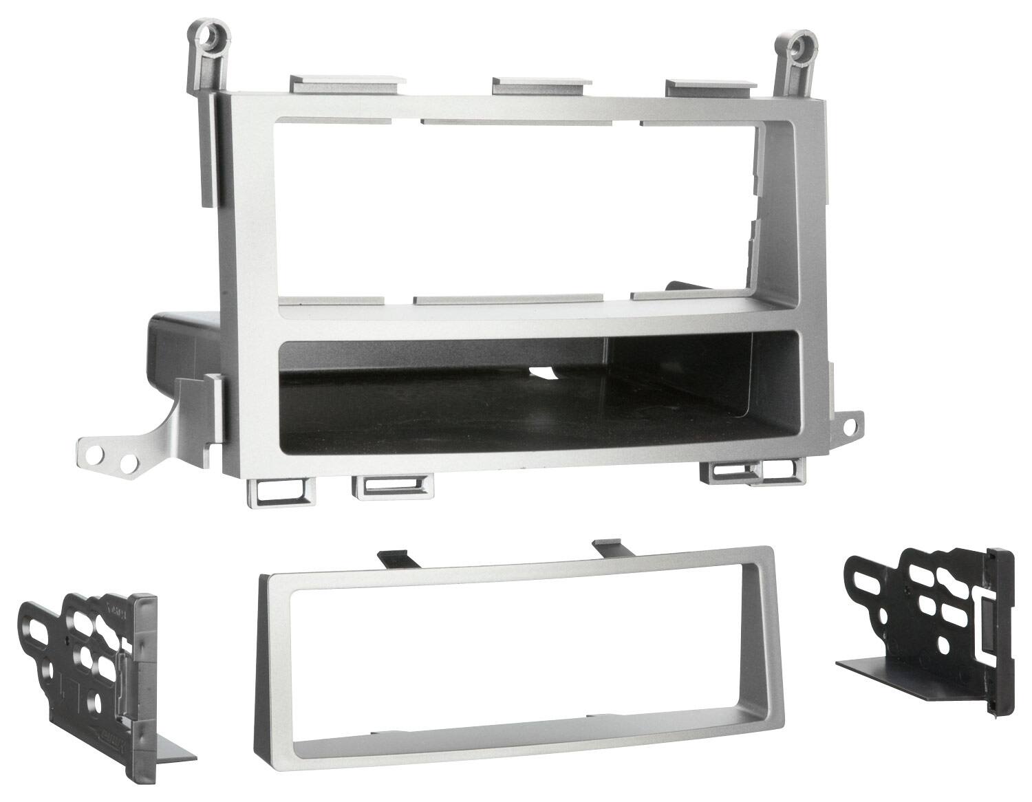 Front. Metra - Dash Kit for Select 2009-2016 Toyota Venza DIN - Gray.