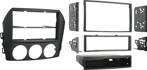 Angle View: Metra - Dash Kit for Select 2006-2008 Mazda Miata DIN DDIN - Black