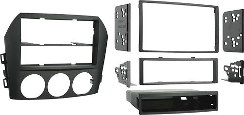 Angle. Metra - Dash Kit for Select 2006-2008 Mazda Miata DIN DDIN - Black.