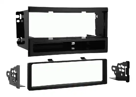 Front. Metra - Dash Kit for Select 2007-2009 Kia Sorento DDIN - Black.
