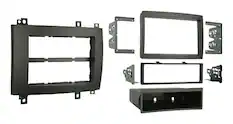 Front. Metra - Dash Kit for Select 2003-2007 Cadillac CTS DIN DDIN - Gray.