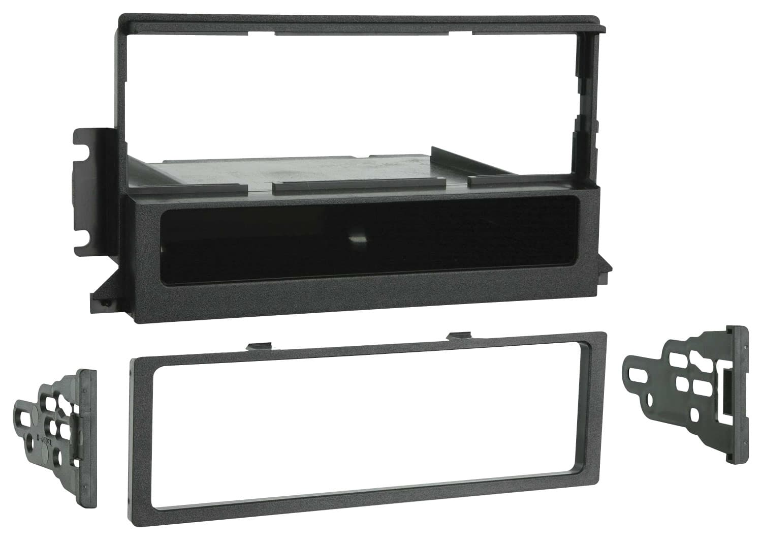 Front. Metra - Dash Kit for Select 1998-2002 Lincoln Continental DIN - Black.
