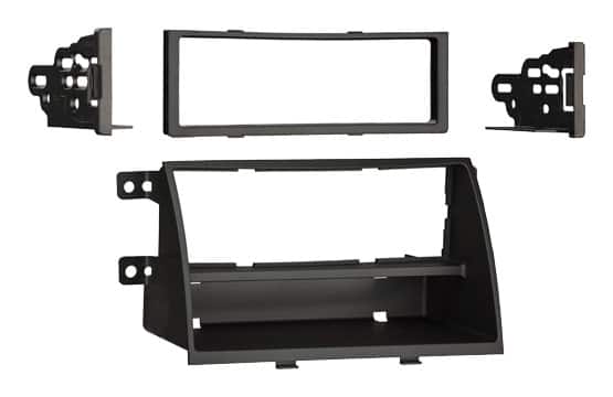 Front. Metra - Dash Kit for Select 2011-2013 Kia Sorento DIN - Black.