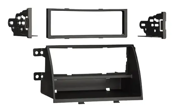 Front. Metra - Dash Kit for Select 2011-2013 Kia Sorento DIN - Black.