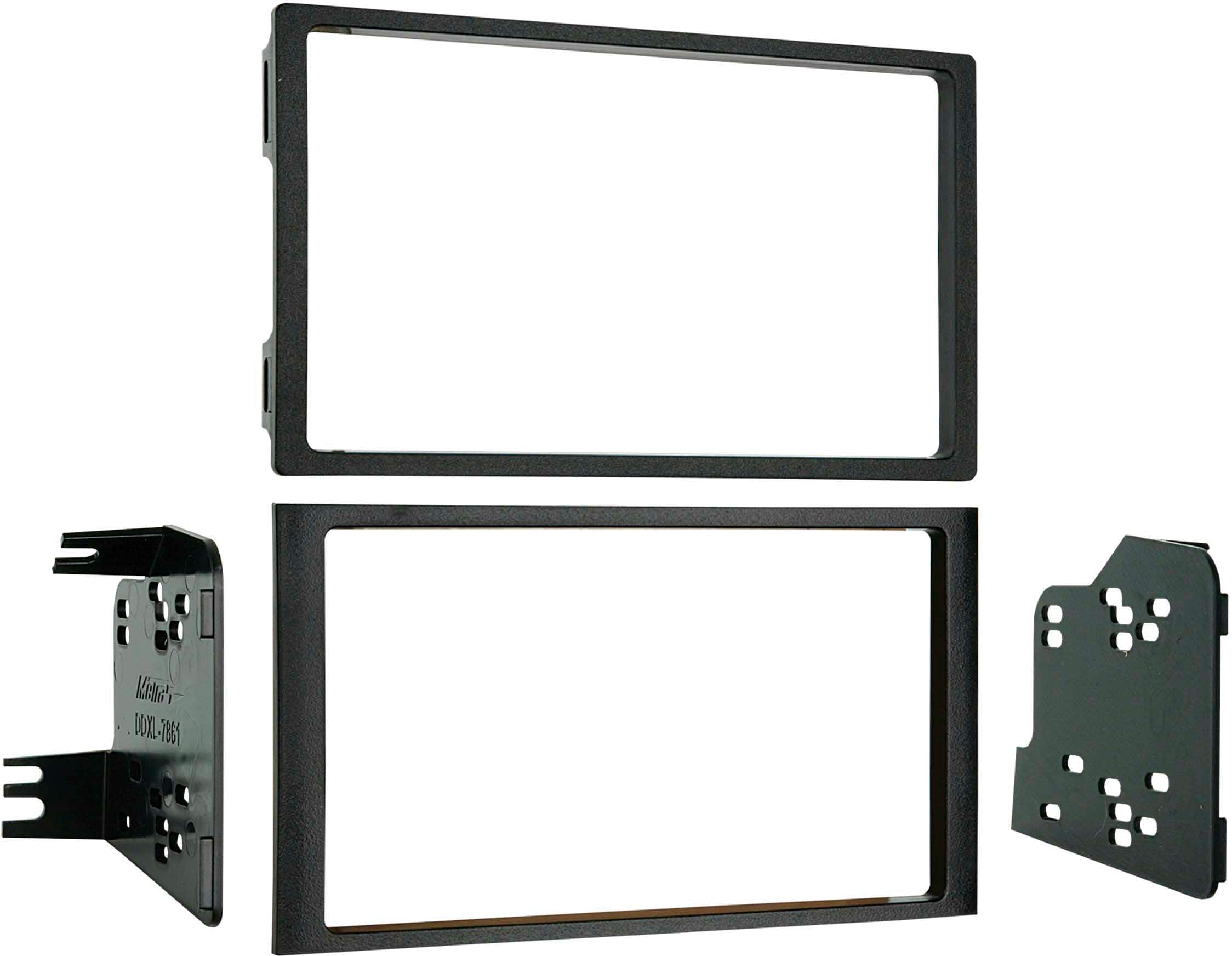 Angle. Metra - Dash Kit for Select 2003-2008 Honda Pilot DDIN - Black.