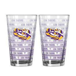 Logo Brands - LSU Tigers Two-Pack Chant Fade 16oz. Pint Glass Set - Multicolor
