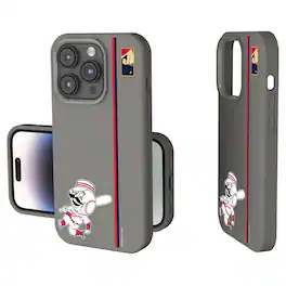 Keyscaper - MLB - Cincinnati Reds 1953 Logo iPhone Soft Touch Case - 15 - Gray