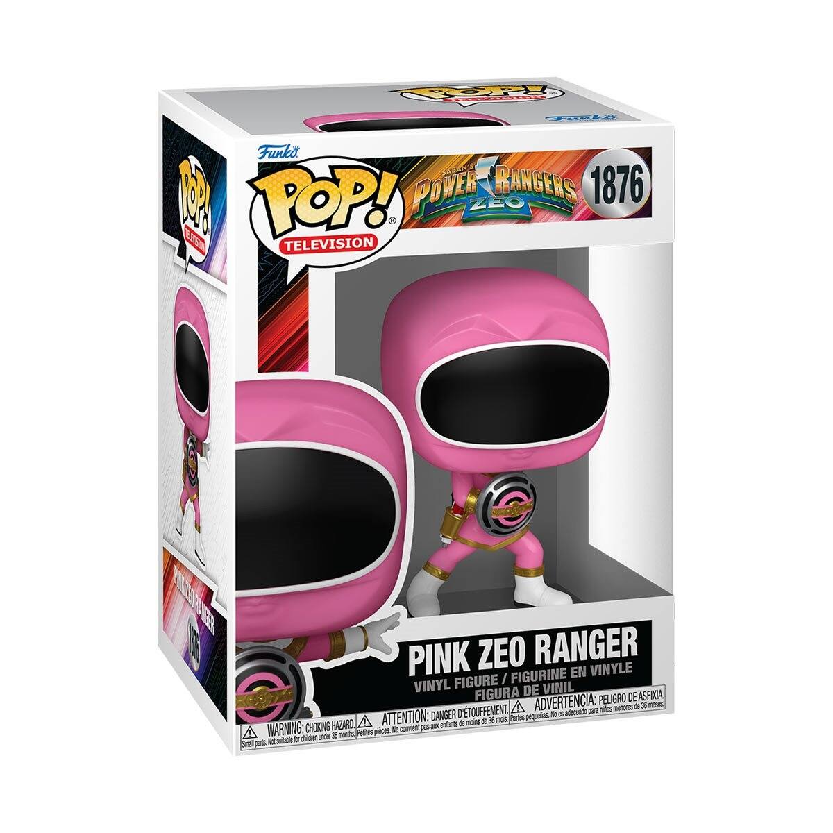 Funko POP! Television  
Power Rangers 1876  
Pink Zeo Ranger  
Vinyl Figure / Figurine en Vinyle / Figura de Vinil  
Warning: Choking Hazard - Small parts. Not for children under 3 years.  
Attention: Danger d'étouffement. Parties petites. Ne convient pas aux enfants de moins de 3 ans.  
Advertencia: Peligro de asfixia. Piezas pequeñas. No es adecuado para menores de 3 años.