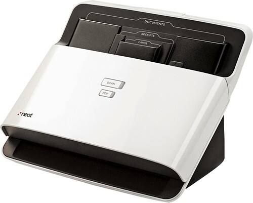 Left. The Neat Company - NeatDesk for PC and Mac Scanner with Automatic Document Feeder - White.