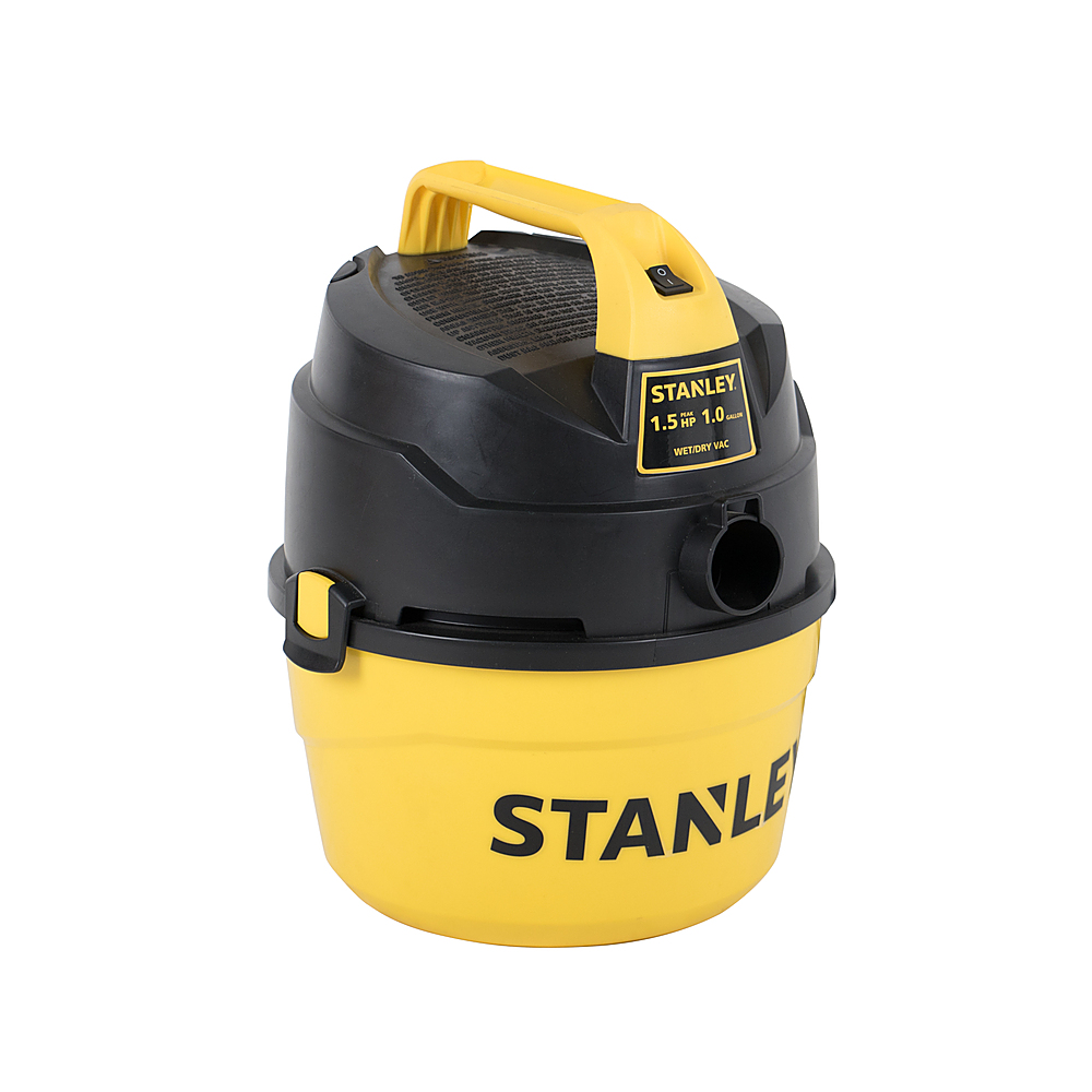 Angle View: Stanley - SL18101P-1H 1gallon 1.5HP portable poly series wet and dry vacuum cleaner - yellow