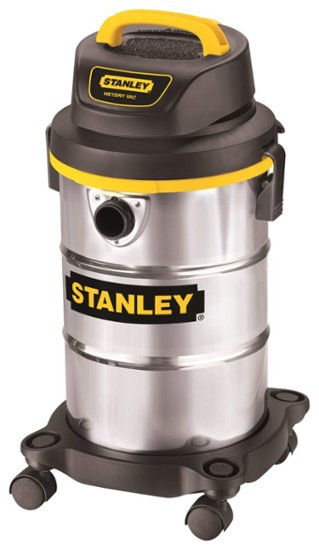 Stanley - 5-Gal. Wet/Dry Vacuum - Stainless-Steel - Larger Front