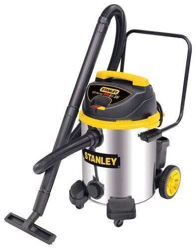 Front Standard. Stanley - 16-Gal. Wet/Dry Vacuum - Black.