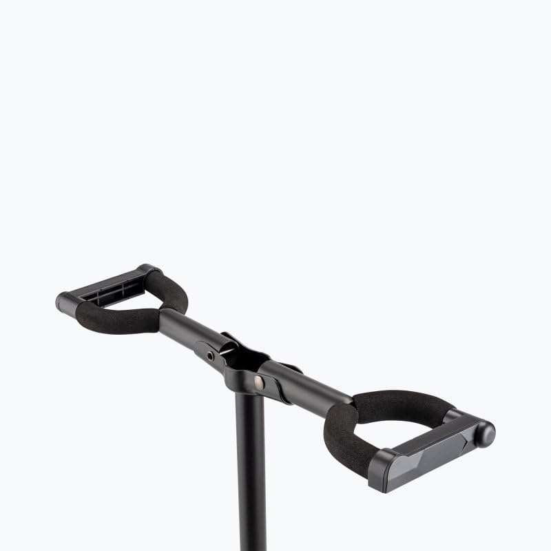 Alt View 9. On Stage Stands - On-Stage GS7221BD Deluxe Folding Double Guitar Stand,Black - Black.