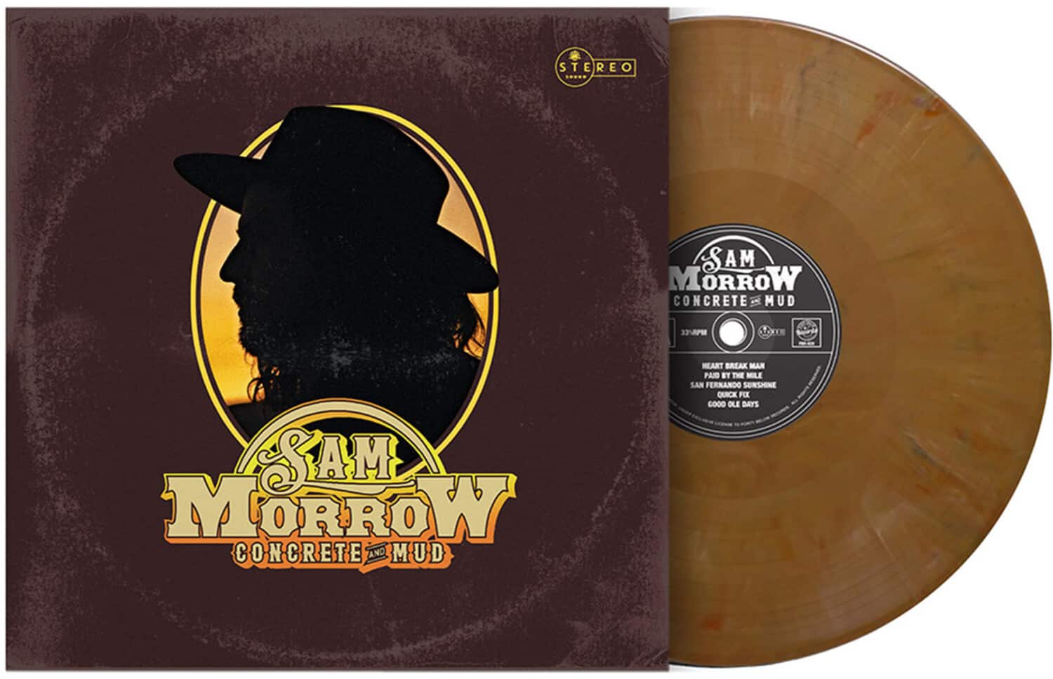 Sam Morrow - Concrete and Mud - Gold   - VINYL LP price history on PriceWatchPro