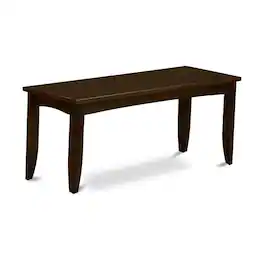 East West Furniture - Parfait Dining Bench with Wood Seat Finish - Cappuccino
