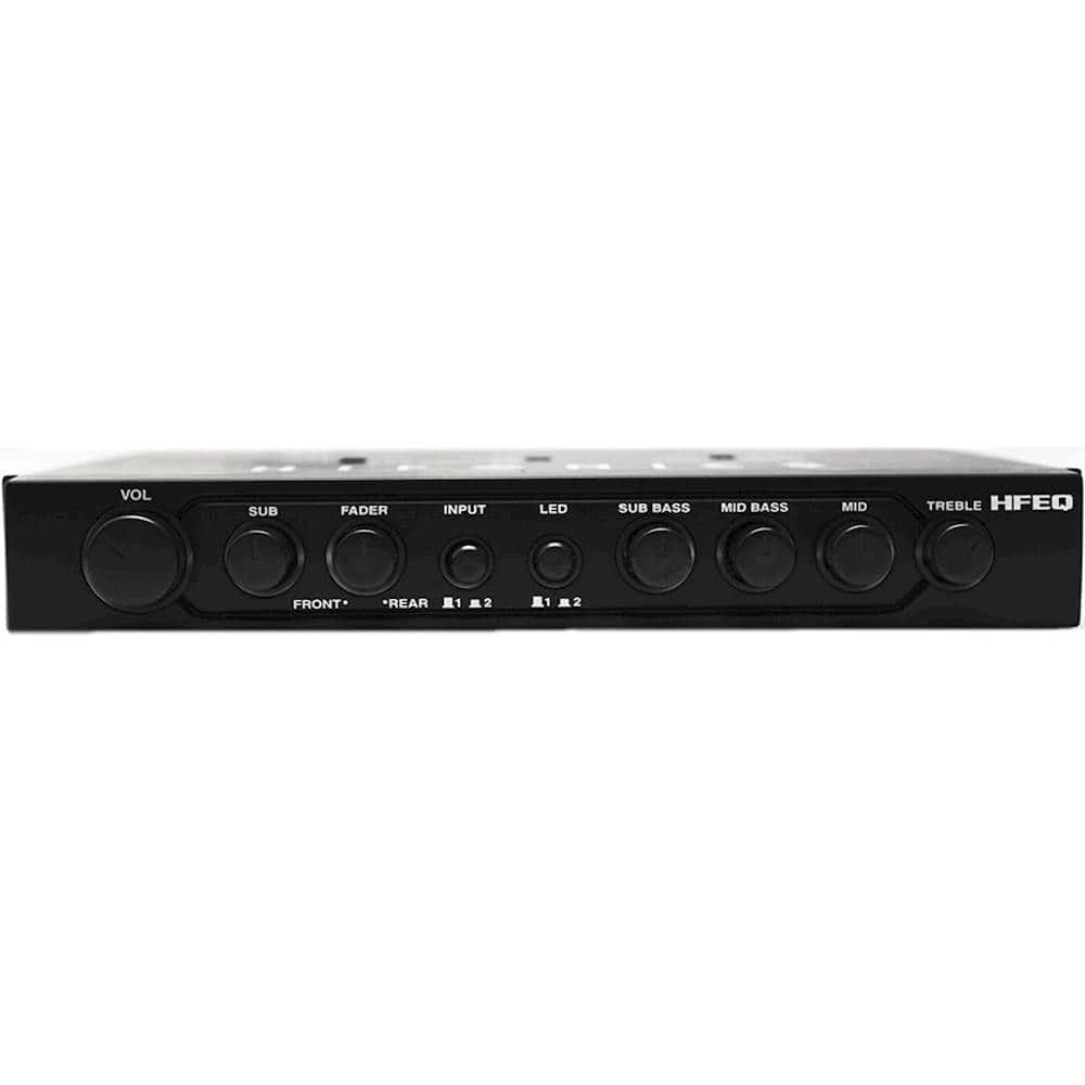 Front. Hifonics - 4-Band Equalizer for Most Aftermarket Vehicle Stereo Systems - Black.