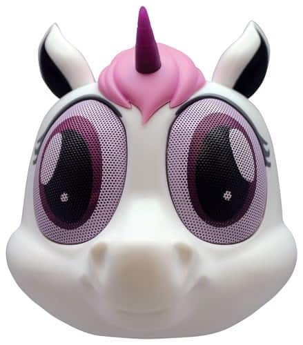 Front. Electric Friends - Izzy the Unicorn Mini Speaker - White/Purple.